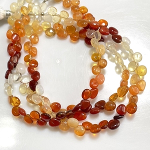 Mexican Fire Opal Smooth Heart Shape Beads Good Quality Natural Mexican Opal Plain Beads For Jewelry - Product Image 5