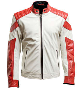 Chaqueta de Cuero Personalizada para Hombre, Fabricante OEM ODM, Estilo Motero y de Motociclista, de Lona, Invierno, Piel de Vaca - Product Image 5