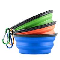 Vente en gros bol pliable pour chien bol pliable pour chien réutilisable produits de voyage pour animaux de compagnie