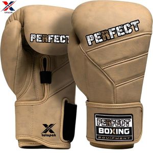 Gants de boxe professionnels en cuir avec fermeture à crochet et boucle réglable pour support de poignet extérieur adulte - Product Image 5