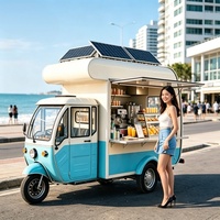 Camion-restaurant entièrement équipé avec cuisine complète et friteuse pour la vente de poulet frit et de frites