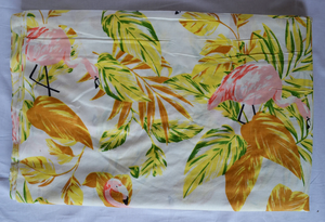 Tissu imprimé en blocs flamant rose, tissu de couture pour femmes sérigraphié, tissu imprimé ethnique en cours d'exécution, robe d'artisanat en coton pour enfants - Product Image 5