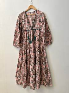 Adorable Sexy Floral largo Maxi Vestido Mujer señoras vacaciones modesto más tamaño mujeres vestidos mujeres vacaciones moda vestidos casuales - Product Image 6