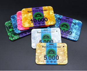 Plaques de brique de poker en acrylique personnalisables avec un design, un motif, une couleur et un logo personnalisés avec une taille et une qualité de casino standard - Product Image 5