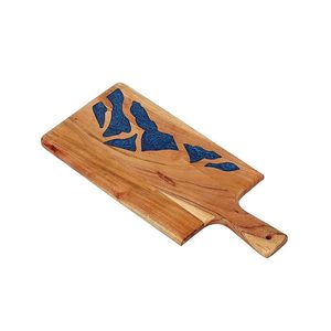 Planche à découper en bois de grain fin de qualité supérieure, fabriquée à partir de bois dur comme le noyer ou l'érable, offre une surface adaptée aux couteaux et auto-réparante - Product Image 5