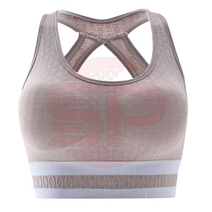 Ropa deportiva Entrenamiento Sujetador deportivo acolchado Mujeres Cross Back Gym Crop Top Fitness Sports Bra - Product Image 2