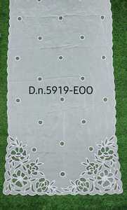 Kora coton dupatta travail découpé 2.50 MTR aplic travail broderie - Product Image 6