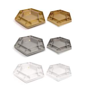 Meilleure vente plateau décoratif en laque au design moderne plateau octogonal écologique de haute qualité en métal durable et écologique - Product Image 6