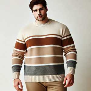 Ventes chaudes, services OEM ODM, vente en gros, logo personnalisé, jacquard, automne-hiver, pull en tricot personnalisé pour homme, taille plus, respirant, 100% - Product Image 2