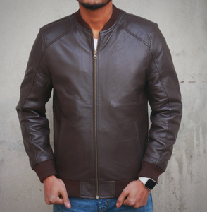 Populaire Simple Casual Homme Veste En Cuir De Mouton Veste Pour Hommes À La Mode Hommes Veste - Product Image 2