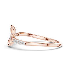 Anillo de Diamante Cultivado en Laboratorio para Mujer, 0.082 CT, Claridad VVS-VS EF, Oro de 18K, 14K, 10K y Plata 925, Rosa, Amarillo, Blanco - Product Image 4