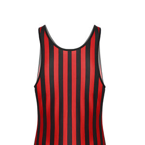 ชุดซิงเกิลเล็ตสำหรับนักมวยปล้ำชาย แห้งเร็ว ระบายอากาศดี ไร้ตะเข็บ พิมพ์ลายแบบซับลิเมชั่นเต็มตัว พร้อมโลโก้ด้านหน้า สำหรับศิลปะการต่อสู้ - Product Image 6