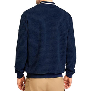 Chaqueta de bombardero vintage OEM para hombre, logotipo personalizado de alta calidad, bordado/estampado, tejido vaquero fino impermeable, patrón de tela - Product Image 4