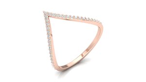 แหวนหมั้นของผู้หญิงคลาสสิก14K 18K สีเหลืองทอง VVS ตัดเพชรหรูหราวงแต่งงานวินเทจขายส่ง - Product Image 3