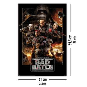 Star Wars โปสเตอร์ชุดที่ไม่ดีที่มีภาคต่อของสงครามโคลนสำหรับการใช้งานบนผนัง - Product Image 2