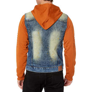 Chaqueta Vaquera Unisex, Diseño Personalizado OEM, Cierre de Cremallera, Cuello Alto, Logotipo Frontal, Alta Calidad, 100% Algodón, Lavado Vintage, Temporada de Invierno - Product Image 2