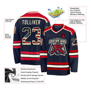 Maillot de hockey sur glace pour hommes, personnalisé, respirant, de haute qualité, fabriqué à la main, en maille polyester, pour joueurs professionnels - Product Image 3