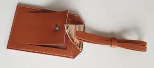 Etiquetas rectangulares de cuero para equipaje, accesorios de viaje para organizar tus pertenencias - Product Image 3