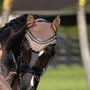 หมวกคลุมหูม้าถักสีทึบวัสดุคงทนดีไซน์ล่าสุด - Product Image 5