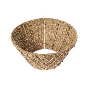 Wholesale Eco Friendly Handwoven <b>Wicker</b> Seagrass <b>Christmas</b> <b>Tree</b> Collar Handmade Natural Woven Cone Shape <b>Tree</b> <b>Skirt</b> <b>For</b> Holiday - Product Image 4