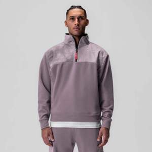 Veste coupe-vent légère à fermeture éclair quart pour homme, pull à col haut en tissu doux, coupe moderne pour l'entraînement High Street Winter - Product Image 1