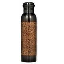 <b>100</b>% Pure Copper Handcrafted Enamel Floral Mandala Printed Eco-Friendly Water <b>Bottle</b> Ayurvedic Health Drinkware - Product Image 4