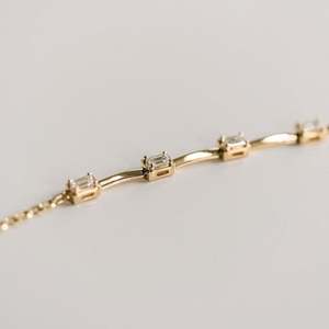 3.50 Ct E VS1 Emerald Cut Lab Grown Diamond 14K Gold Necklace Diamond Gold Women Gift Anniversary Necklace - Product Image 6