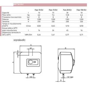 Chauffe-eau électrique instantané Ariston Fais de 10 litres à installer sous l'évier - Product Image 2