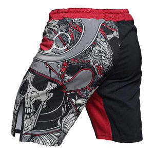 Pantalones cortos MMA con estampado de logotipo personalizado de alta calidad para hombres, el mejor estilo de corte para grappling MMA Fight Wear para boxeo, artes marciales - Product Image 3