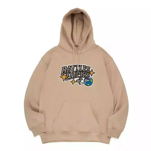 Top Qualité Hommes Bleu Épais Polaire Hoodies Avec Chenille Brodé Logo Hommes Respirant Pull Hoodies - Product Image 6