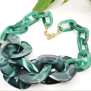 Collar de Resina Hecho a Mano para Mujer, Diseño Náutico de Moda con Temática Artística, Joyería de Moda India para Chicas - Product Image 1