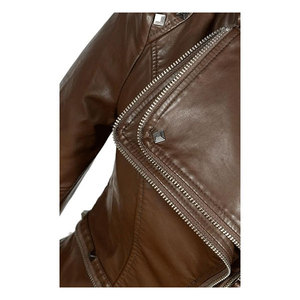 2025 arrivée femmes Design couleur bloc hommes en cuir véritable veste personnalisée de haute qualité hommes veste en cuir en gros - Product Image 5
