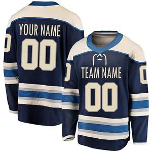 Maillot de hockey sur glace personnalisé de haute qualité unisexe 100% polyester sur mesure vente en gros vêtements d'équipe unis vierges caractéristiques nouveau nom de logo - Product Image 1