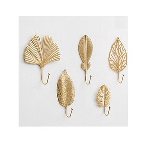 Set of 2 Different Sizes <b>Wall</b> <b>Hook</b> Antique Design Metal <b>Gold</b> Color <b>Wall</b> <b>Hook</b> for Towel Coat Hanger at Best Price - Product Image 4