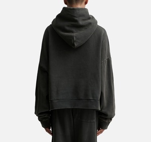 Vente chaude Premium 100% coton lourd lavage à l'acide français Terry à capuche Basics coton mélangé en détresse délavé à capuche pour hommes - Product Image 3