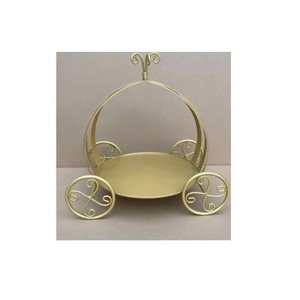 top trending Customized Handmade Metal Cake Stand metal branches with flower Home Party Desert Serving <b>Plate</b> Cake Cub Stand - Product Image 5