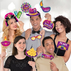 Diwali Festival Photo Props for Party Decorations Indian Festival Photo Booth Props - Product Image 2
