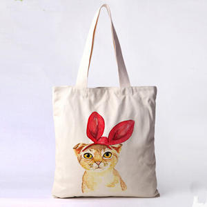 Sac fourre-tout en toile de coton biologique avec logo imprimé personnalisé réutilisable à bas prix couleur unie avec caractéristiques personnalisées pour les promotions de cadeaux - Product Image 2