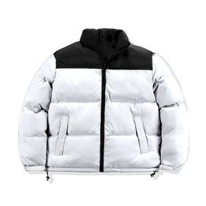 Vente en gros de haute qualité hommes femmes décontracté Streetwear doudoune hiver chaud rembourré manteau col montant fermeture éclair avant - Product Image 6