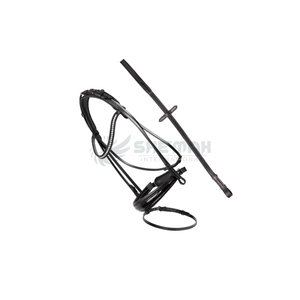 บังเหียนม้าแบบปรับได้ ผลิตจากหนังแท้ ให้ความกระชับ ทนทานสูง และระดับมืออาชีพสำหรับนักขี่ม้า - Product Image 5