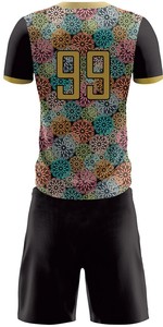 ชุดฟุตบอลของผู้ชายชุดออกกำลังกายแบบเย็บติดเองโลโก้/สีใส่สบายกันรอยยับระบายอากาศได้ - Product Image 3