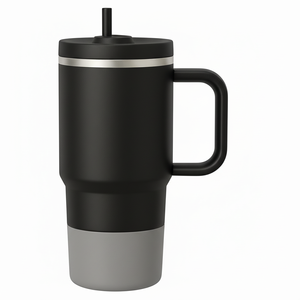40oz Vacuum Insulated Stainless Steel <b>Tumbler</b> with Handle & <b>Straw</b> | USA Stock | With <b>Tumbler</b> Boot - Product Image 1