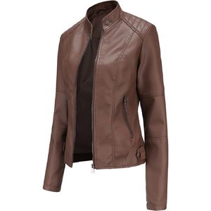 Vestes en cuir pour femmes 2026, grande taille, respirantes, vente en gros et personnalisation de votre propre design et logo, vestes en cuir pour la vente en ligne - Product Image 3