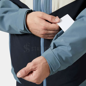 Breathable Eco-Friendly Hooded Ski <b>Jacket</b> with Front Logo Unisex Winter Snow <b>Jacket</b> for Outdoor Activities - Product Image 3