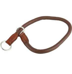 Logo personnalisé Collier d'étranglement réglable en cuir véritable pour animaux de compagnie Collier de luxe pour petit moyen grand chien Grand chien Prix de gros à l'exportation - Product Image 1