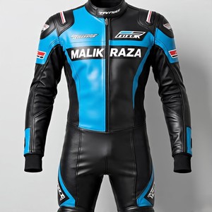 Combinaison en cuir deux pièces pour équipement de motard professionnel | Traitement imperméable | Doublure amovible | Protection Touring multi-saisons - Product Image 4