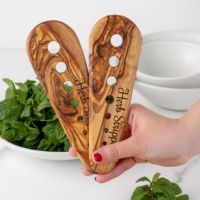 Éplucheur d'herbes en bois d'olivier fait main ArtisRaw, outil de cuisine rustique de qualité supérieure, écologique, pour légumes et agrumes, modèle
