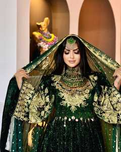 Vente en gros de robe de style afghan pour femmes à la mode robe évasée entièrement cousue pour adultes - Product Image 3