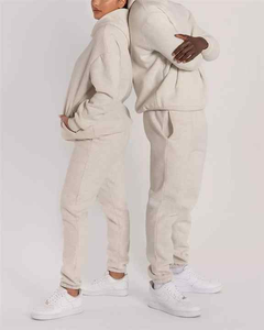 2025 luxe survêtement survêtement ensemble vêtements de sport unisexe plaine survêtements ensemble personnalisé pantalons de survêtement et sweat à capuche ensemble pour unisexe - Product Image 4