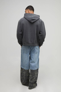 Sweat à capuche surdimensionné personnalisé de haute qualité, 100% coton, 310 g/m², chaud, écologique, sans cordon, pour l'hiver - Product Image 6